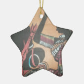 Maasai Traditie en Cultuur Patroon Art Design Keramisch Ornament (Links)