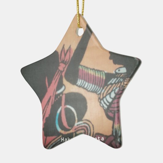 Maasai Traditie en Cultuur Patroon Art Design Keramisch Ornament (Links)