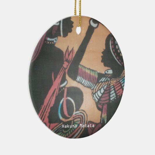 Maasai Traditie en Cultuur Patroon Art Design Keramisch Ornament (Rechts)