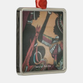 Maasai Traditie en Cultuur Patroon Art Design Metalen Ornament (Rechts)