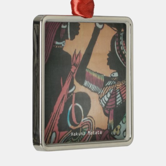 Maasai Traditie en Cultuur Patroon Art Design Metalen Ornament (Rechts)