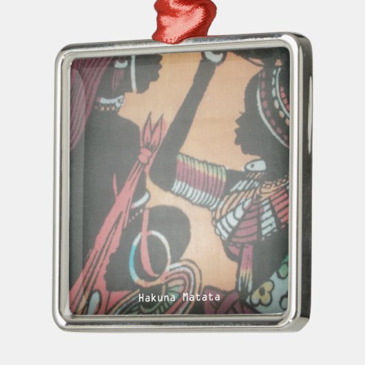 Maasai Traditie en Cultuur Patroon Art Design Metalen Ornament (Links)