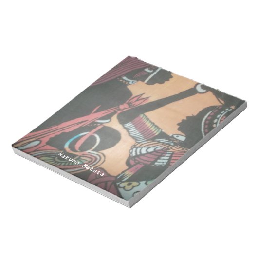 Maasai Traditie en Cultuur Patroon Art Design Notitieblok (Linkerzijde)