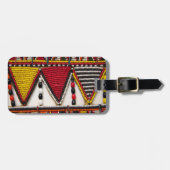 Maasai Tribal Beadwork Bagagelabel (Voorkant horizontaal)
