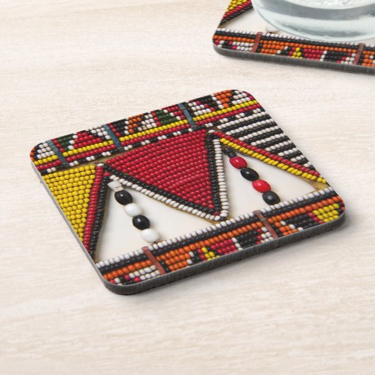 Maasai Tribal Beadwork Bier Onderzetter (Linkerzijde)
