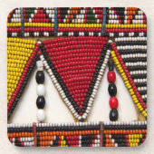 Maasai Tribal Beadwork Bier Onderzetter (Voorkant)