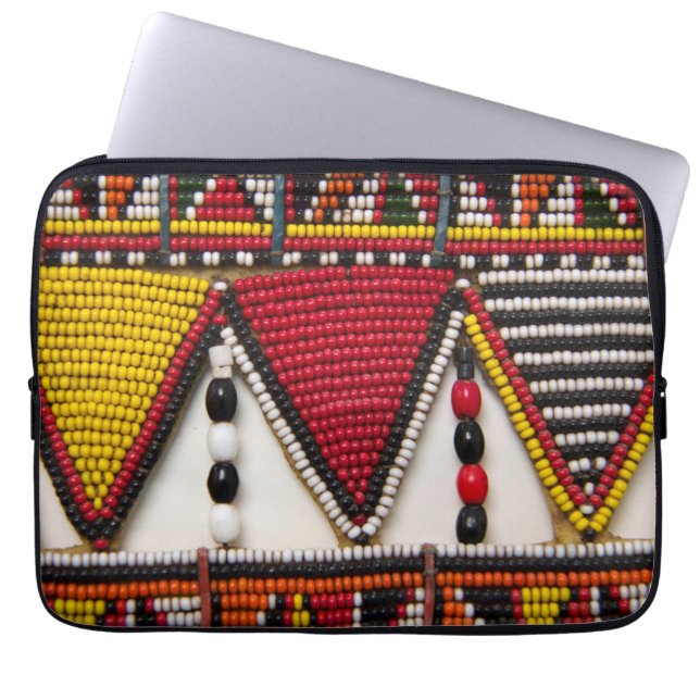 Maasai Tribal Beadwork Laptop Sleeve (Voorkant)