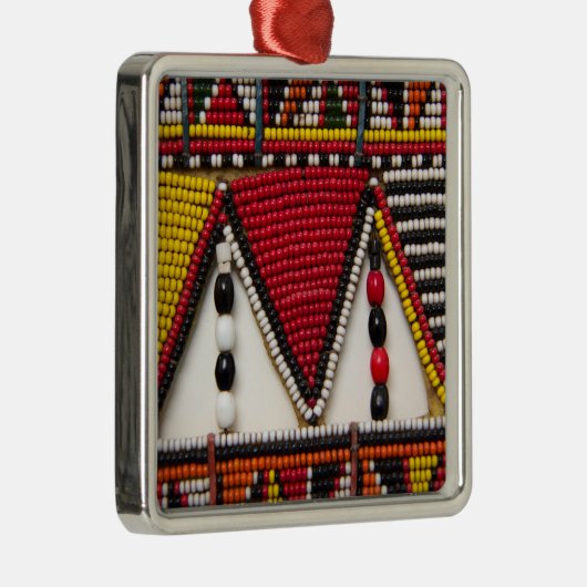 Maasai Tribal Beadwork Metalen Ornament (Rechts)