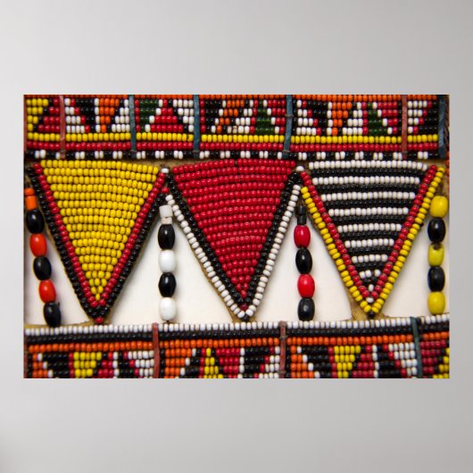 Maasai Tribal Beadwork Poster (Voorkant)