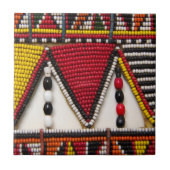 Maasai Tribal Beadwork Tegeltje (Voorkant)