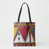 Maasai Tribal Beadwork Tote Bag (Voorkant)