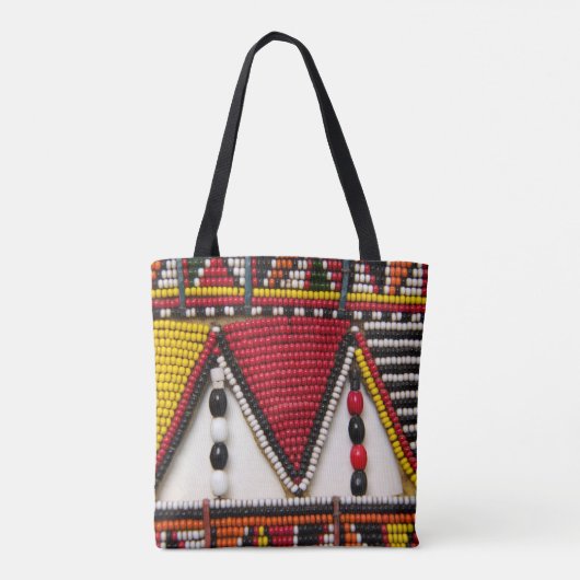 Maasai Tribal Beadwork Tote Bag (Achterkant)