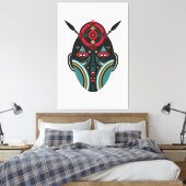 Maasai Tribal Mask Canvas Afdruk (Insitu (Slaapkamer))