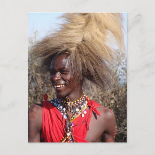 Maasai Warrior-1 Briefkaart