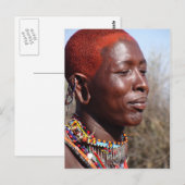 Maasai Warrior-2 Briefkaart (Voorkant / Achterkant)
