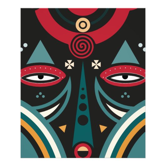 Maasai Warrior Foto Afdruk (Voorkant)