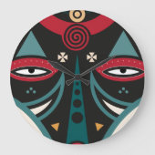 Maasai Warrior Grote Klok (Voorkant)