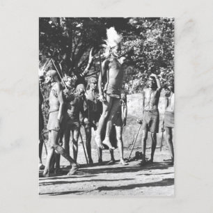 Maasai Warrior Jumping Competition Briefkaart