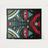 Maasai Warrior Shield Wandkleed (Voorkant (horizontaal))