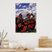 MAASAI WARRIOREN POSTER (Keuken)