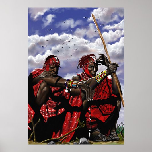 MAASAI WARRIOREN POSTER (Voorkant)