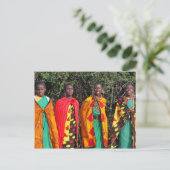 Maasai Women - 1 Briefkaart (Staand voorkant)
