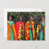 Maasai Women - 1 Briefkaart (Voorkant / Achterkant)