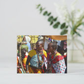 Maasai Women Briefkaart (Staand voorkant)