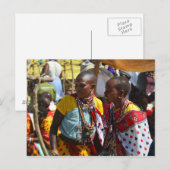 Maasai Women Briefkaart (Voorkant / Achterkant)