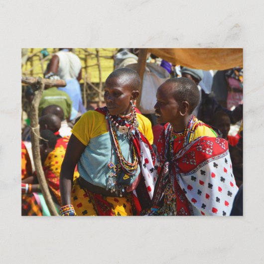 Maasai Women Briefkaart (Voorkant)