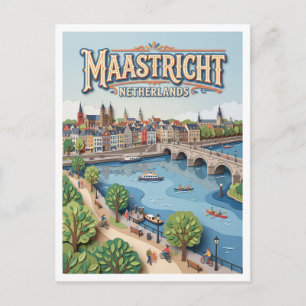 Maasboulevard Maastricht Nederland Briefkaart