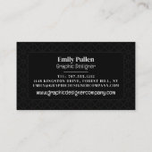 Maasje Grafisch, Grafische Ontwerper Visitekaartje (Achterkant)