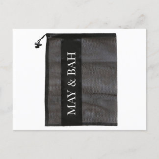 Maasje, polyester Mathaas Bag, Logo Print Mesh Bag Briefkaart
