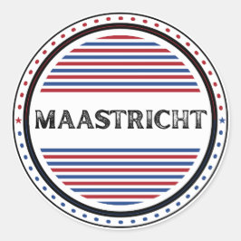Maastricht City Pride Embleem – Nederlandse identi Ronde Sticker