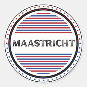 Maastricht City Pride Embleem – Nederlandse identi Ronde Sticker