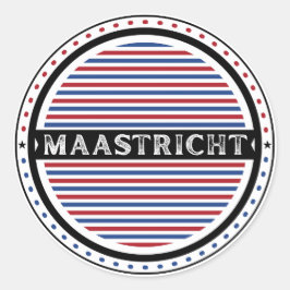 Maastricht City Pride Emblem – Dutch Identity Ronde Sticker