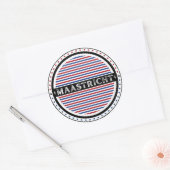 Maastricht City Pride Emblem – Dutch Identity Ronde Sticker (Envelop)