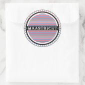 Maastricht City Pride Emblem – Dutch Identity Ronde Sticker (Tas)
