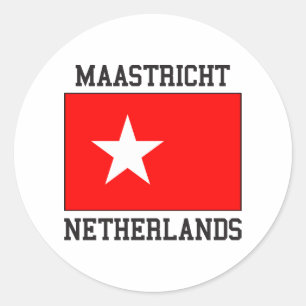 Maastricht Nederland Ronde Sticker