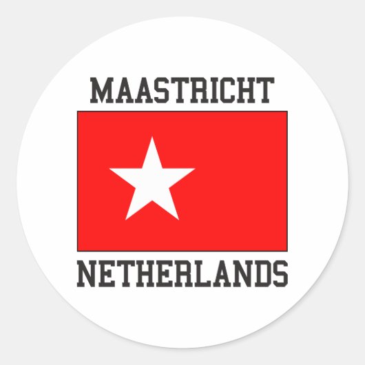 Maastricht Nederland Ronde Sticker (Voorkant)