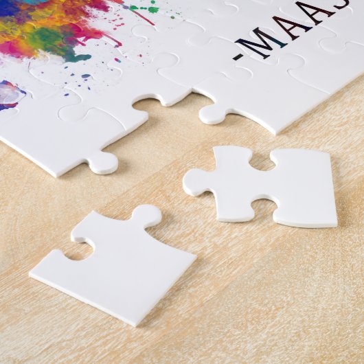 Maastricht Nederland Skyline Legpuzzel (Zijkant)