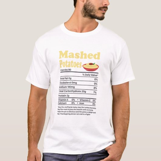 Maasvruchten Voetknopen Funny Thanksgiving T-shirt (Voorkant)