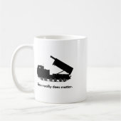 Maat doet er echt toe Mlrs Sticker Koffiemok (Links)