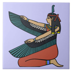 Ma'at Egyptian Goddess Decorative Tegel (M) Tegeltje