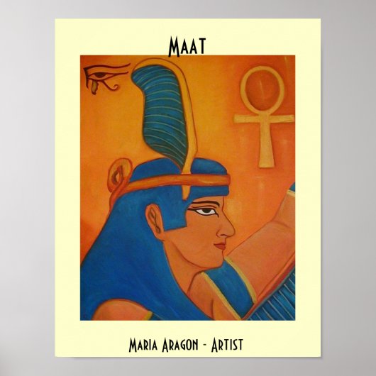 MAAT - EGYPtische GODIN Poster (Voorkant)
