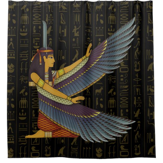 Ma'at Goddess Shower Curtain Douchegordijn (Voorkant)