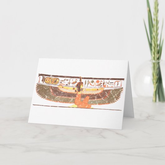 Maat- Nefertari tomb Kaart (Voorkant)