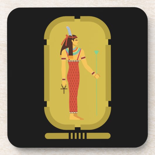 Maat on Gold Cartouche Bier Onderzetter (Voorkant)