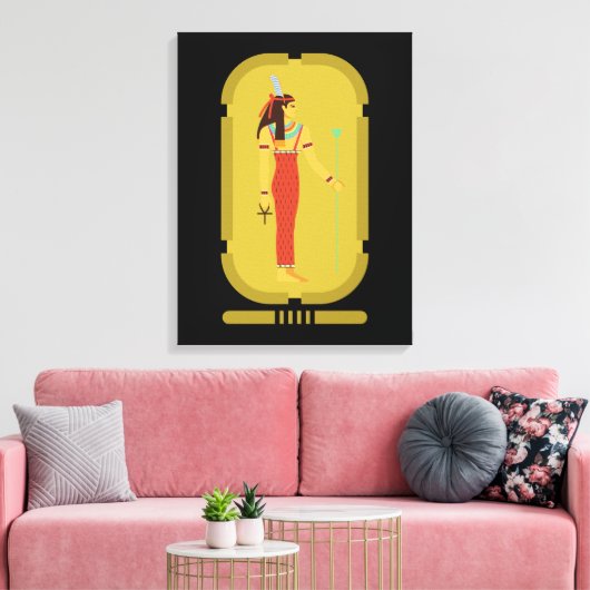 Maat on Gold Cartouche Canvas Afdruk (Insitu (Woonkamer))