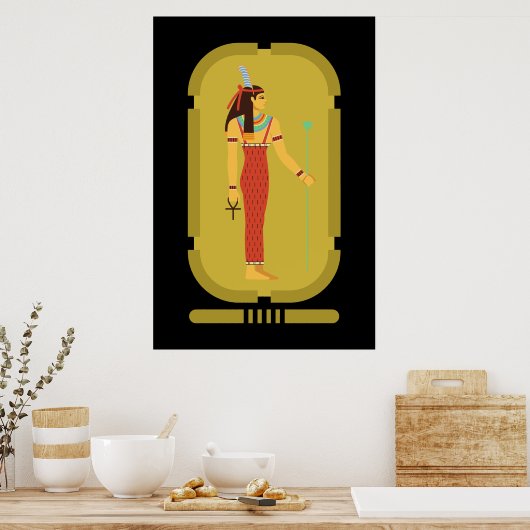 Maat on Gold Cartouche Poster (Keuken)